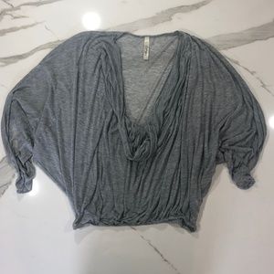 fluXuS Butterfly Top Heather Grey Size Medium